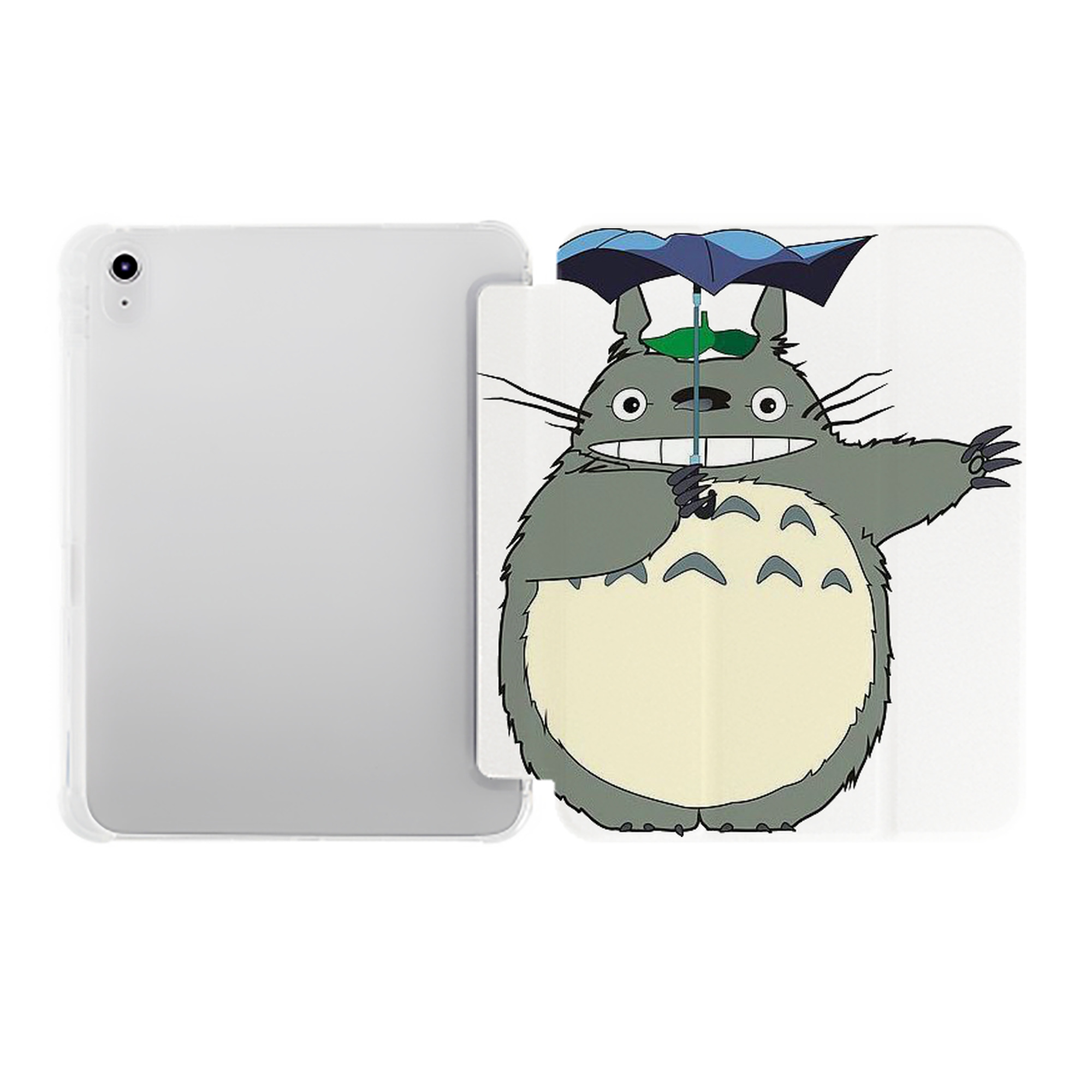 （画像用） となりのトトロ 草壁メイ 草壁サツキ My Neighbor Totoro Satsuki Kusakabe Mei Kusakabe IPad ケース ペン収納付き 三つ折りスタンド PUレザー×シリコン 対応機種9.5/10.5/10.9インチ